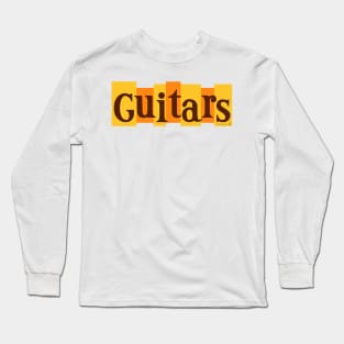 Guitars - Old School Nacho Style Long Sleeve T-Shirt